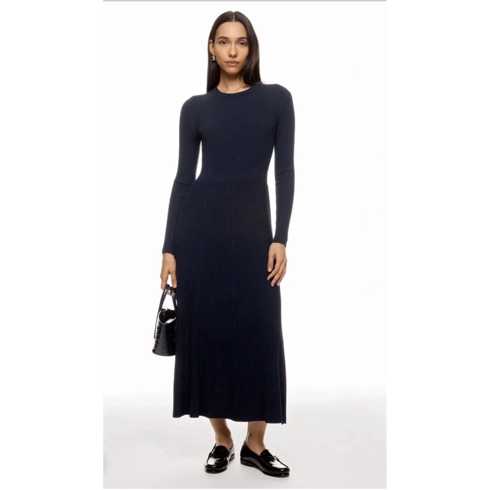 Ann Mashburn Addie Dress Navy Blue Size Small